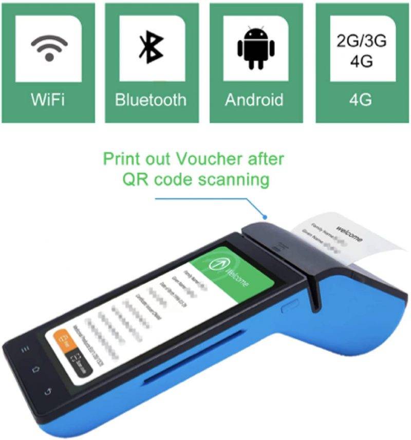 scanner green pass portatile con stampa risultato